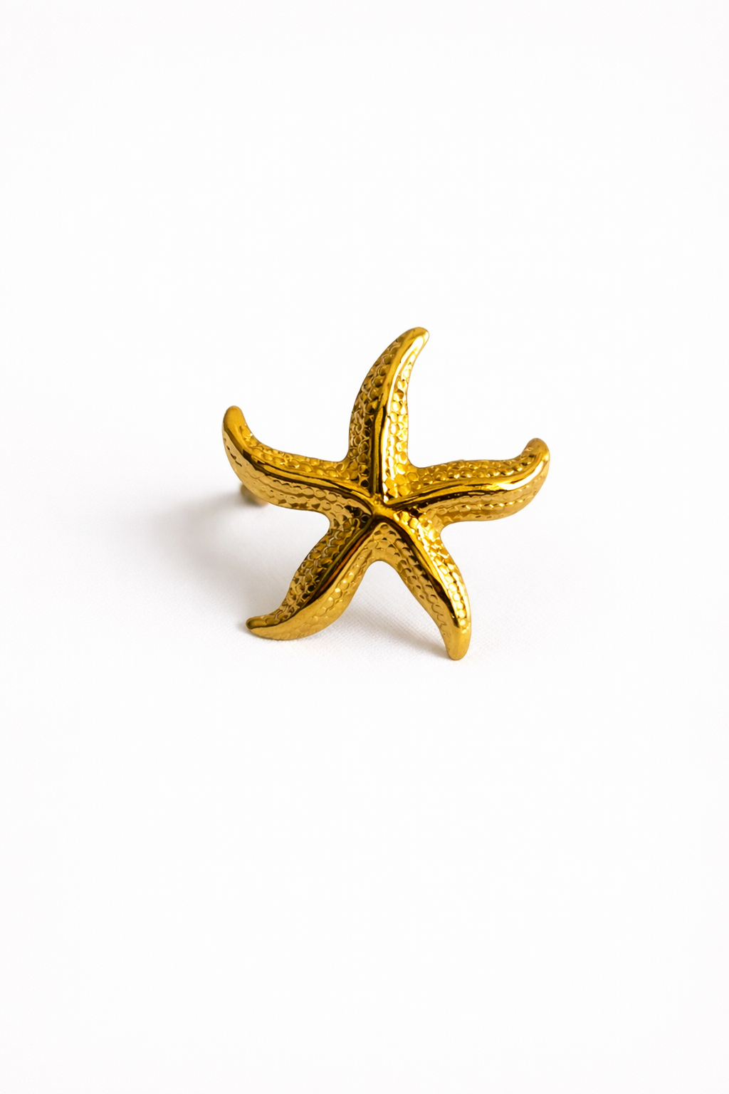 Gold Plated Starfish Statement Ring